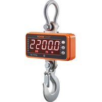VEVOR Digital Crane Scale, 2200 lbs/1000 kg, Industrial Heavy Duty Hanging Scale with Remote Control, Cast Aluminum Case & LED Screen, High Precision 