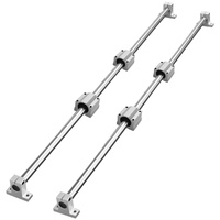 VEVOR Linear Guide Rail Set, SFC20 1200mm, 2 PCS 47.2 in/1200 mm SFC20 Guide Rails 4 PCS SC20 Slide Blocks 4 PCS Rail Supports, Linear Rails and Beari