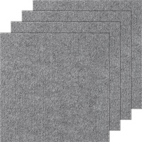 VEVOR Carpet Tiles Peel and Stick, Squares Self Adhesive Carpet Floor Tile, Soft Padded Carpet Tiles, Easy Install DIY for Bedroom Living Room Indoor 