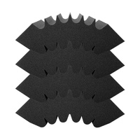 VEVOR Acoustic Foam Panels 4 Pack 16.5 x 6.3 x 12 in Adhesive for Wall Ceiling