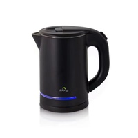 0.8L Electric Kettle Matt Black With Light Design