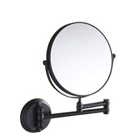 5X & 1X Wall Mount Magnifying Mirror – Matte Black