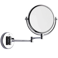 3X & 1X Wall Mount Magnifying Mirror (Solid Brass)