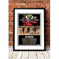 U2 'Joshua Tree' Australian Tour Poster 2019 - Framed A1
