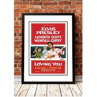 Elvis 'Loving You' Framed Movie Poster! - Framed A3
