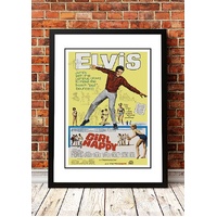 Elvis 'Girl Happy' Framed Movie Poster! - Framed A4