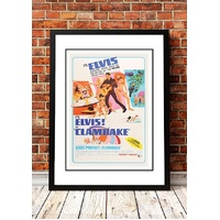 Elvis 'Clambake' Framed Movie Poster! - Framed A4