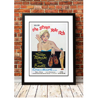Marilyn Monroe ‘The Seven Year Itch’ Framed Movie Poster! - Framed A4