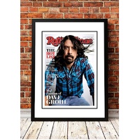 Dave Grohl' Rolling Stone Magazine Cover! - Framed A4