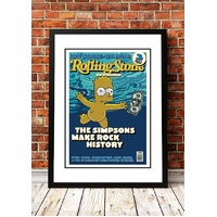 The Simpsons 'Nevermind' Rolling Stone Magazine Cover! - Framed A2
