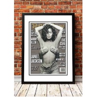 Janet Jackson' Rolling Stone Magazine Cover! - Framed A2