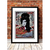 Amy Winehouse 'Art' Poster - Framed A2
