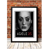 Adele '25' In Store Promotional Poster - Framed A4