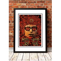 Bob Dylan ‘Mr Tambourine Man’ Pop Art Poster - Framed A3