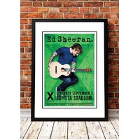 Ed Sheeran ‘Toyota Stadium’ Dallas, USA Concert Poster 2018 - Framed A3