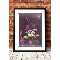 Joan Jett ‘Bad Reputation’ Movie Poster 2018 - Framed A4