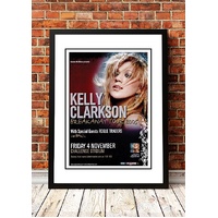 Kelly Clarkson ‘Breakaway Tour’ Perth, Australia Concert Poster 2005 - Framed A4