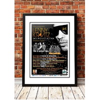 Lenny Kravitz ‘Black and White' Australian Tour Poster 2012 - Framed A2