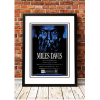 Miles Davis ‘Australian Tour’ Poster 1988 - Framed A2