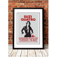 Suzi Quatro ‘Horden Pavilion’ Sydney, Australia Concert Poster 1974 - Framed A4