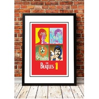 The Beatles ‘1’ In Store Promotional Poster 2000 - Framed A3