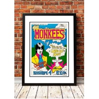 The Monkees ‘California State Fair’ Sacramento, USA Concert Poster 1969 - Framed A2