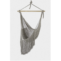 Fringed Cotton Rope Mexican Hammock Swing from Mexico in Dream Sands