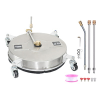 2In1 Surface Cleaner 16.5Inch Undercarriage Washer Pressure Washer Max 4000PSI 1/4 Quick Connector with Universal Wheels and Wands for Car Ground Clea