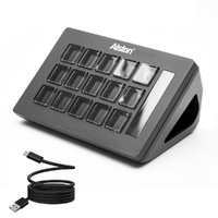 Studio Controller Keyboard Stream Controller Customizable Deck with 15 Shortcut Keys for Multi Applications Triggered in PC for Streaming Studio Work 