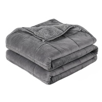 Giselle 5.5KG Weighted Blanket Adults Kid Anti Anxiety Gravity Blankets Sherpa Fleece