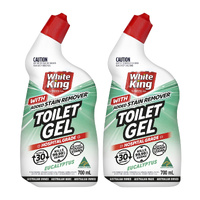 White King Toilet Gel Eucalyptus 700mL x2