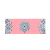 Yoga Mat Foldable Non-Slip Exercise Pink - Model-B7FE11