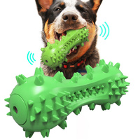 Green Squeak Dog Toothbrush - Model-EB32F8