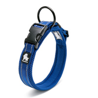 Heavy Duty Reflective Dog Collar - Blue, 2XS - Model-6EC112