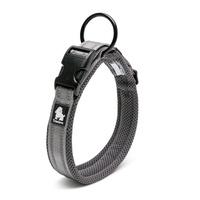 Heavy Duty Reflective Dog Collar - Grey, 3XL - Model-EB3B16
