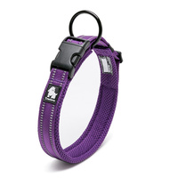 Heavy Duty Reflective Dog Collar - Purple, 2XS - Model-5221D1