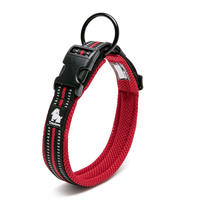 Heavy Duty Reflective Dog Collar - Red, XS - Model-A4E1E7