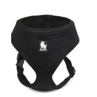 Dog Harness with Steel D Ring - Black, L - Model-3EB322