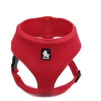 Dog Harness with Steel D Ring - Red, S - Model-FD9D81