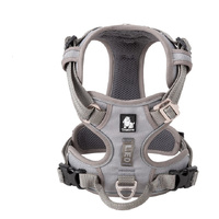 No Pull Explosion Proof Dog Harness - Grey, L - Model-B054FE