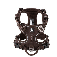 No Pull Explosion Proof Dog Harness - Brown, L - Model-72BDF0