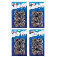 4x Zilch Stainless Steel Scourer 6pk