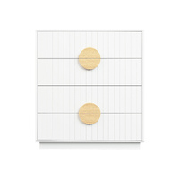 Sarantino Gail Chest of Drawers Tallboy Dresser in White