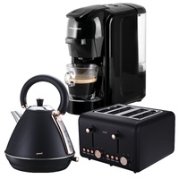 Pronti 3-in-1 Breakfast Set Kettle, 4-Slice Toaster and Pronti HomeMaid Coffee Machine Applianc