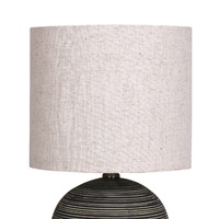 Sarantino Ceramic Table Lamp with Striped Pattern
