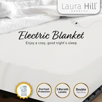 Laura Hill Heated Electric Blanket Fitted Underlay Winter Double