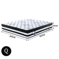 Laura Hill Queen Mattress  with Euro Top - 34cm