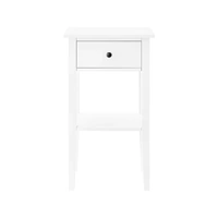 Sarantino Rue Bedside Table in White