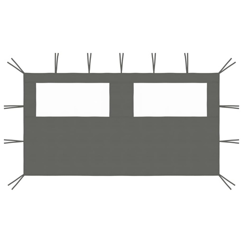 Gazebo Sidewall with Windows 4x2 m Anthracite