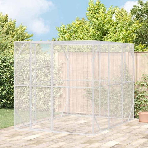 Bird Aviary Anthracite 302x206x214 cm Steel
